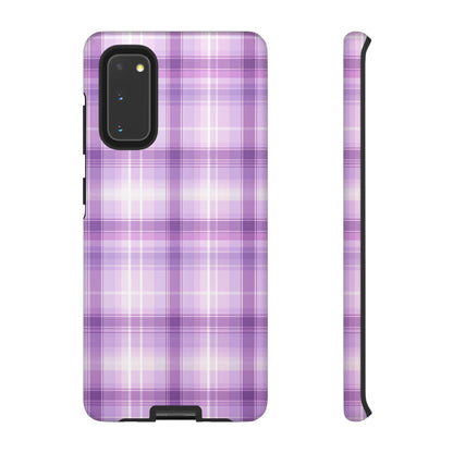 Pastel Lilac Tartan - Tough Cases