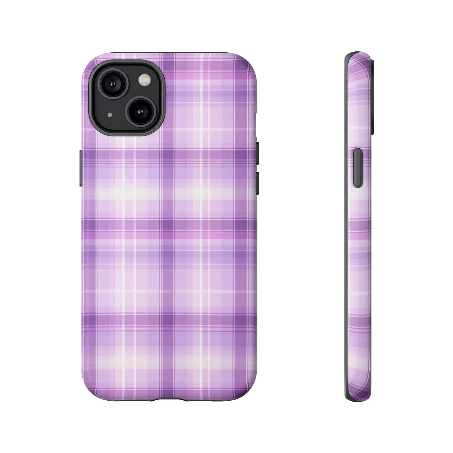 Pastel Lilac Tartan - Tough Cases