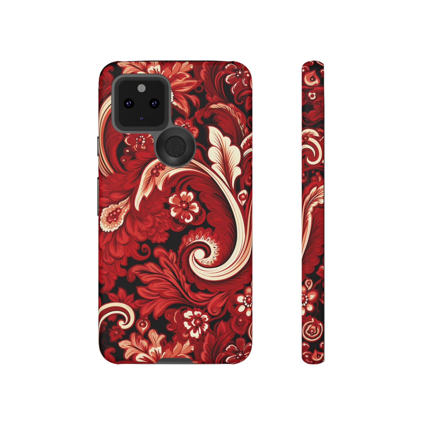 Cherry Red Paisley - Tough Cases