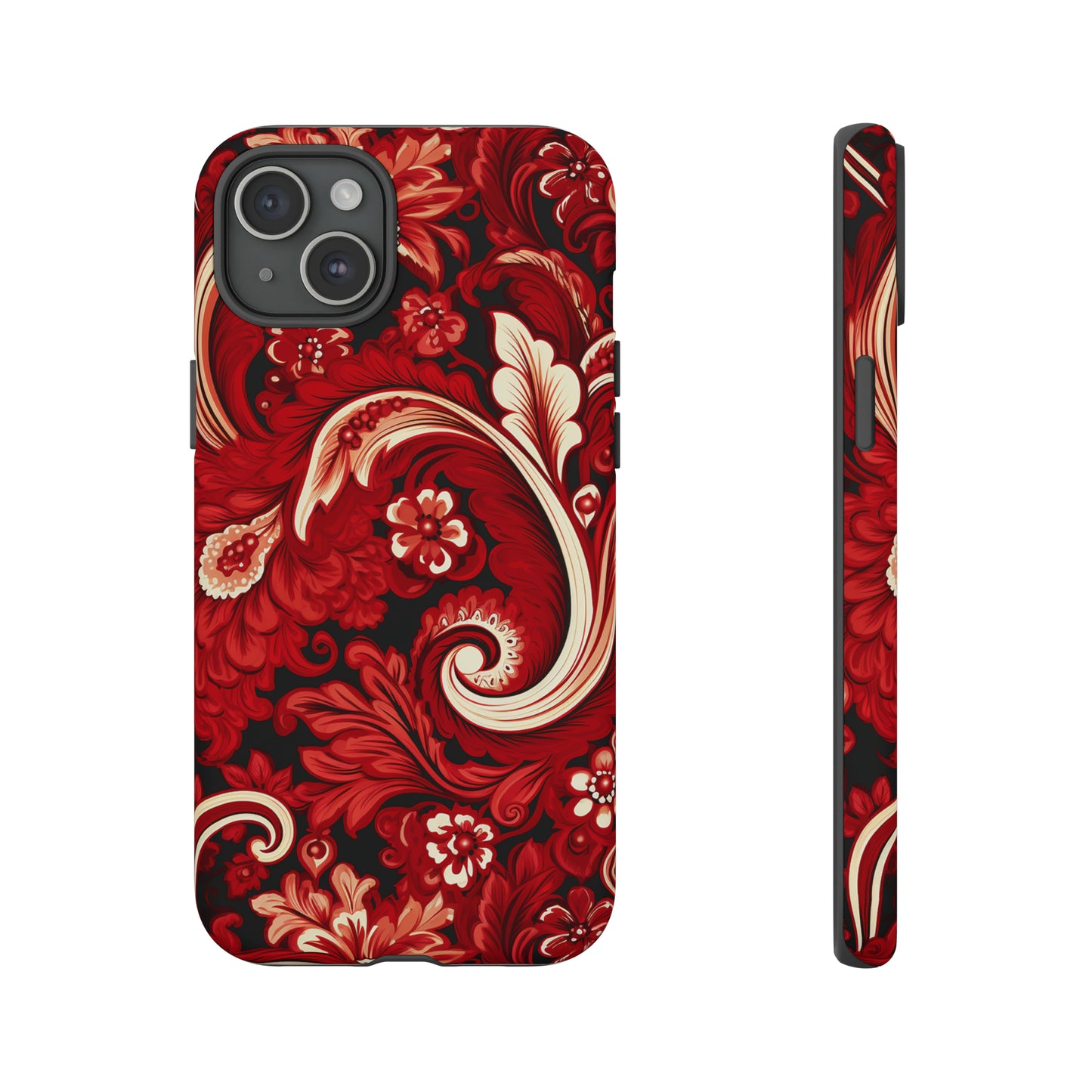 Cherry Red Paisley - Tough Cases