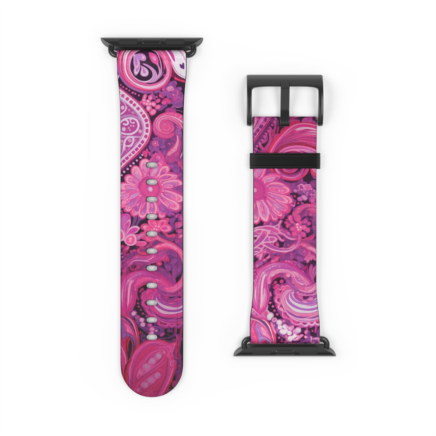 Apple Watch Strap - Pink Paisley