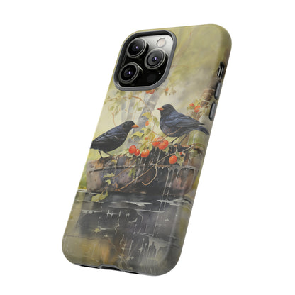 Blackbirds Watercolour - Tough Case