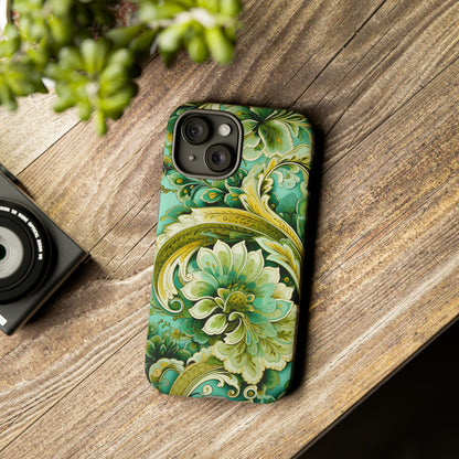 Pistachio with Gold Paisley - Tough Cases