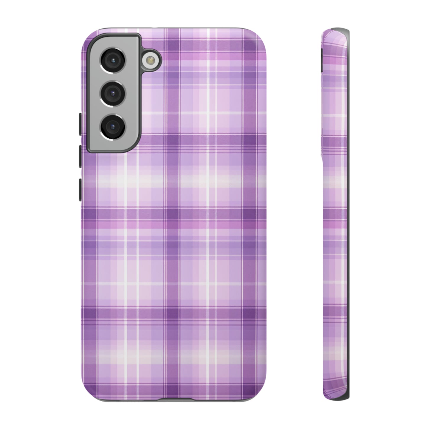 Pastel Lilac Tartan - Tough Cases