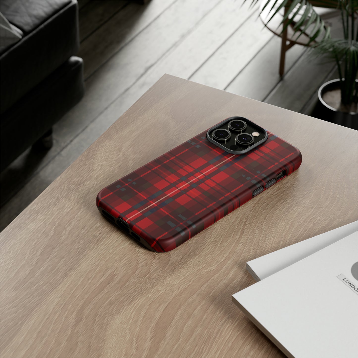 Cherry Red Tartan - Tough Cases