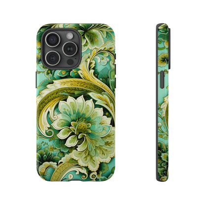 Pistachio with Gold Paisley - Tough Cases