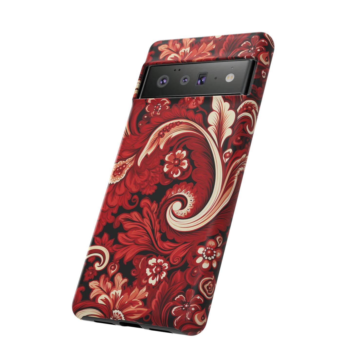 Cherry Red Paisley - Tough Cases