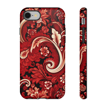 Cherry Red Paisley - Tough Cases