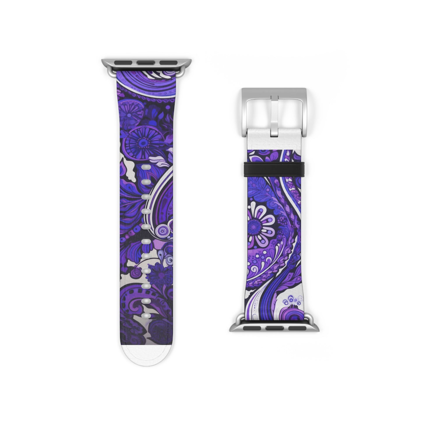 Apple Watch Strap - Purple Paisley