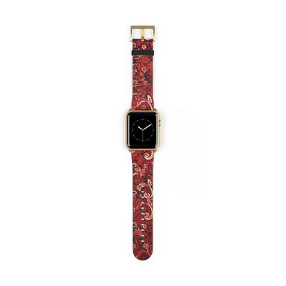 Apple Watch Strap - Cherry Red Paisley