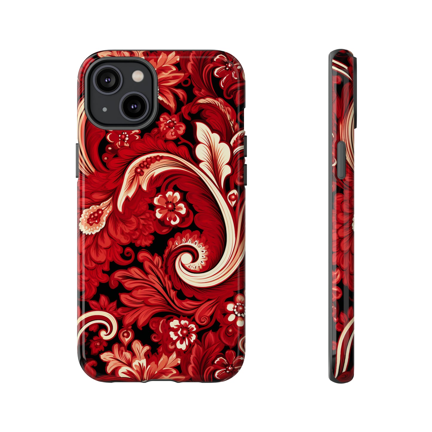 Cherry Red Paisley - Tough Cases