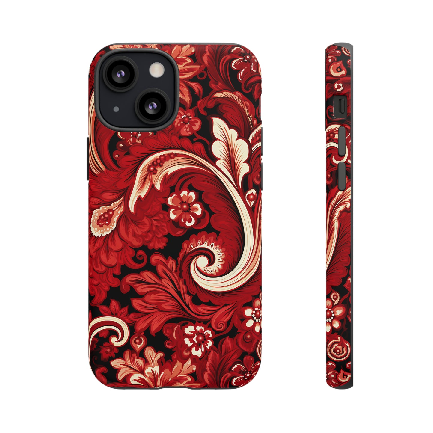 Cherry Red Paisley - Tough Cases