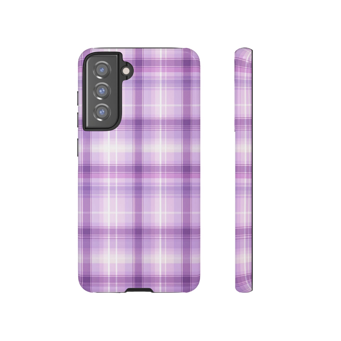 Pastel Lilac Tartan - Tough Cases