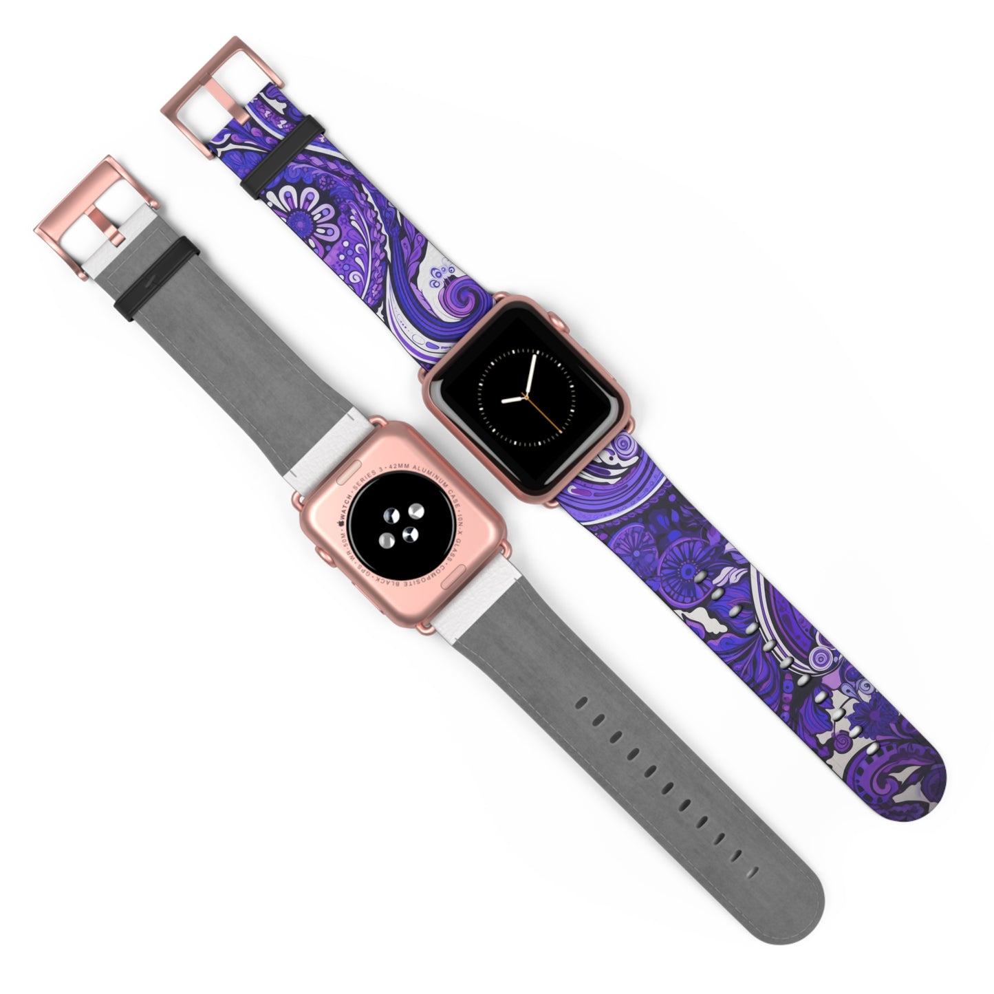 Apple Watch Strap - Purple Paisley