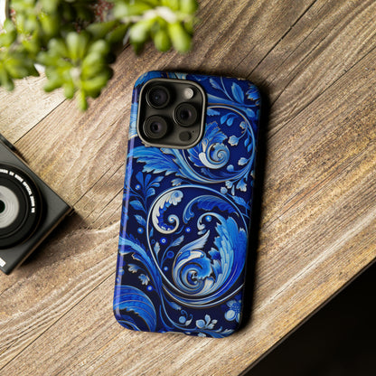 Royal Blue Paisley - Tough Cases