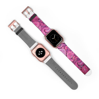 Apple Watch Strap - Pink Paisley