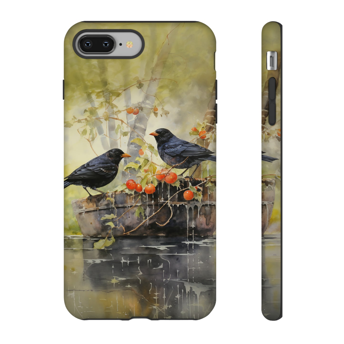 Blackbirds Watercolour - Tough Case