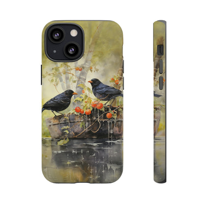 Blackbirds Watercolour - Tough Case