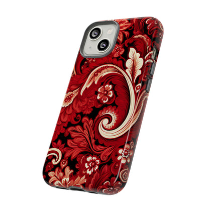 Cherry Red Paisley - Tough Cases