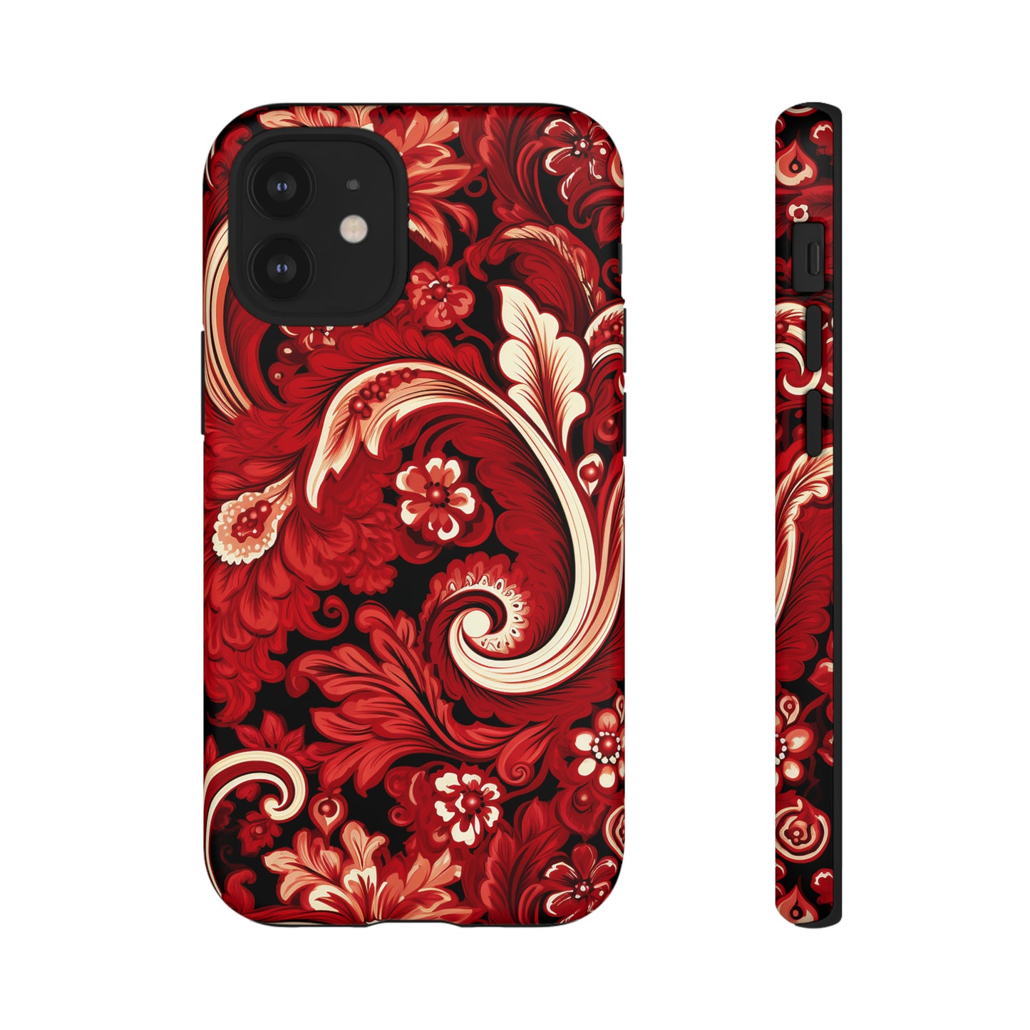 Cherry Red Paisley - Tough Cases