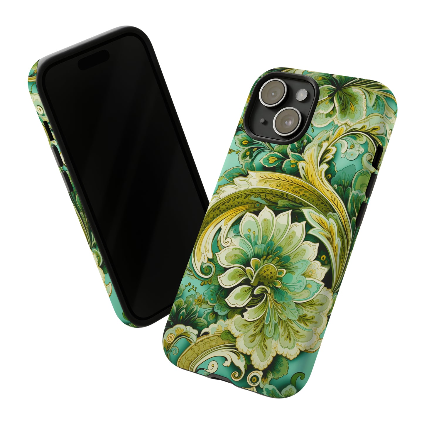 Pistachio with Gold Paisley - Tough Cases