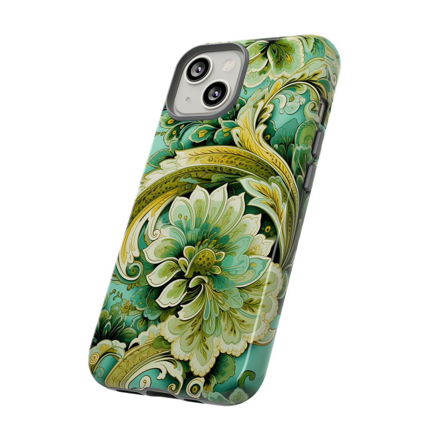 Pistachio with Gold Paisley - Tough Cases