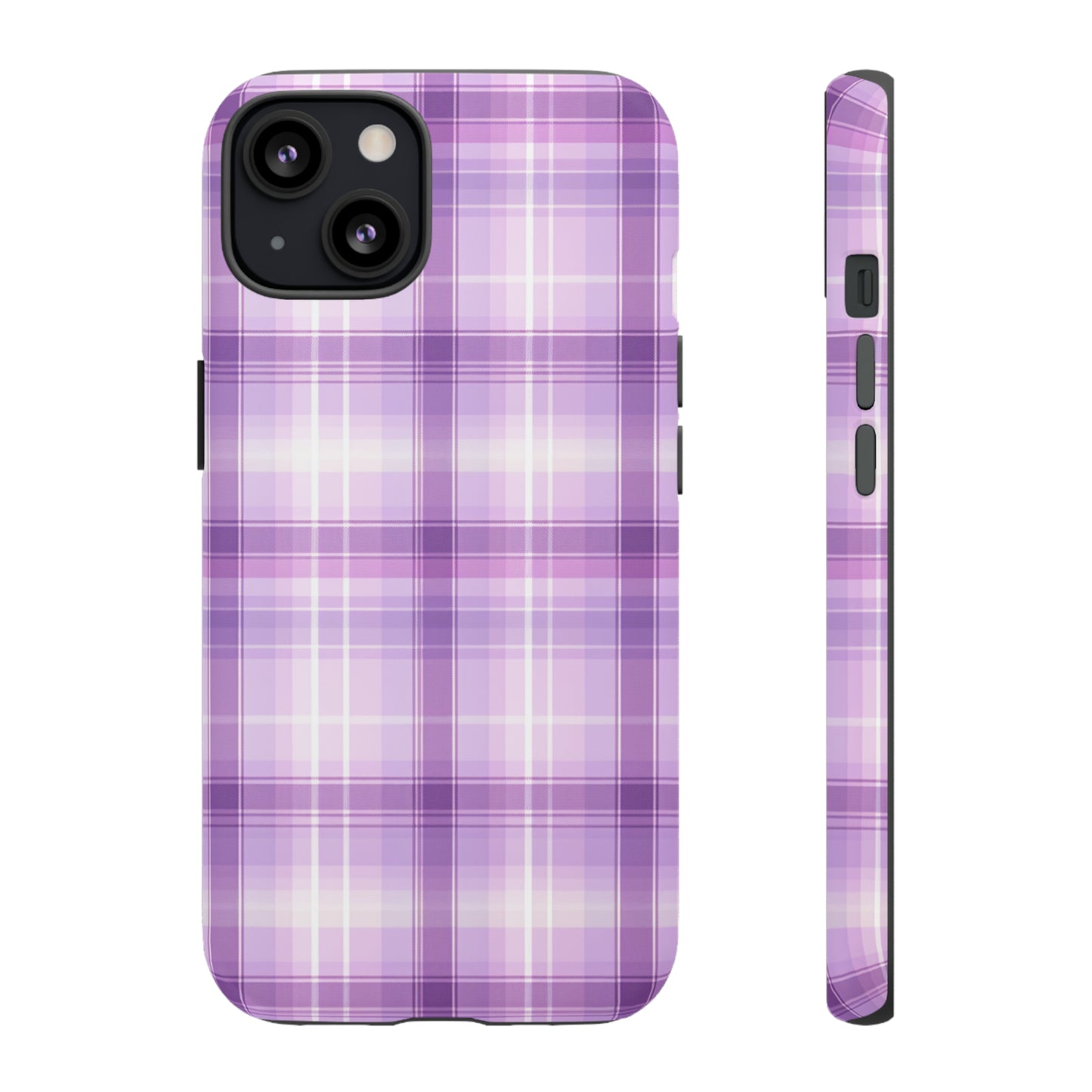 Pastel Lilac Tartan - Tough Cases