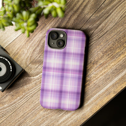 Pastel Lilac Tartan - Tough Cases