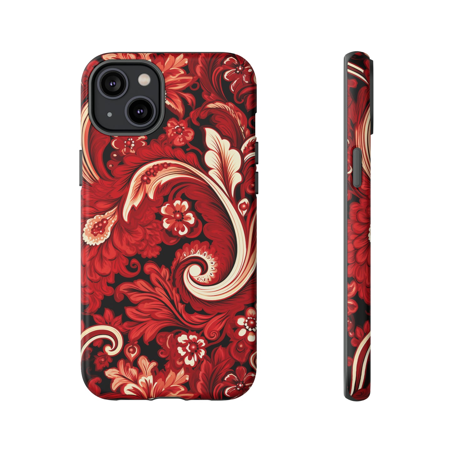 Cherry Red Paisley - Tough Cases