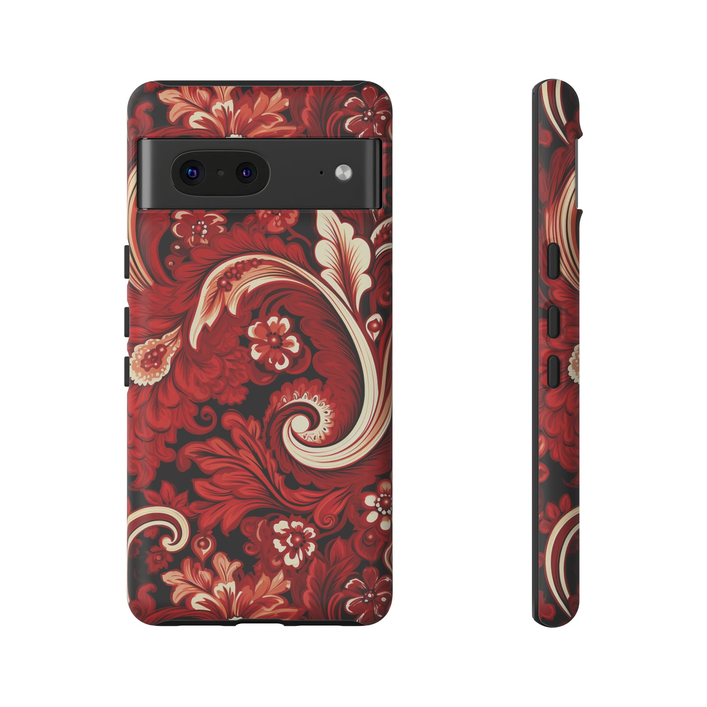 Cherry Red Paisley - Tough Cases