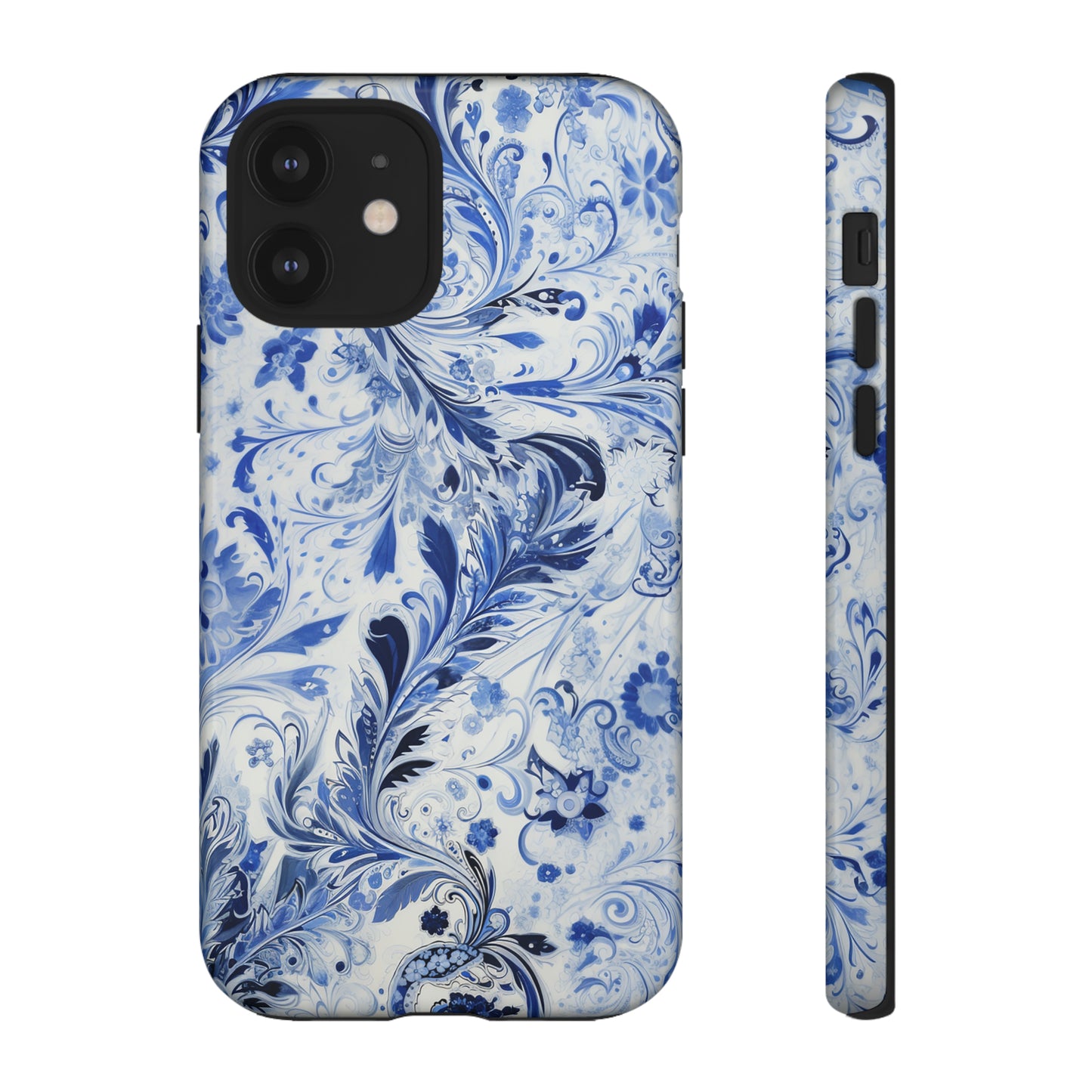 Silver Blue Paisley - Tough Cases