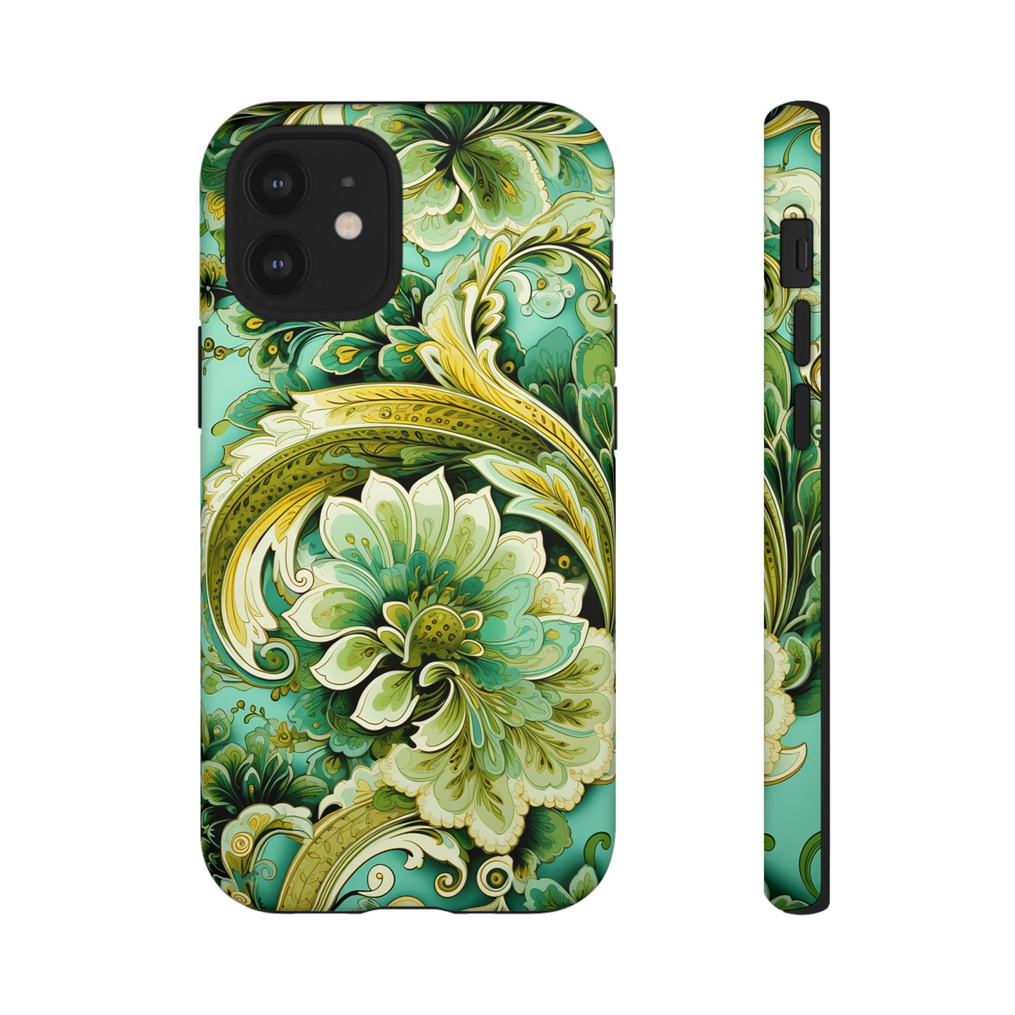 Pistachio with Gold Paisley - Tough Cases