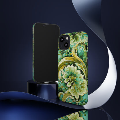 Pistachio with Gold Paisley - Tough Cases