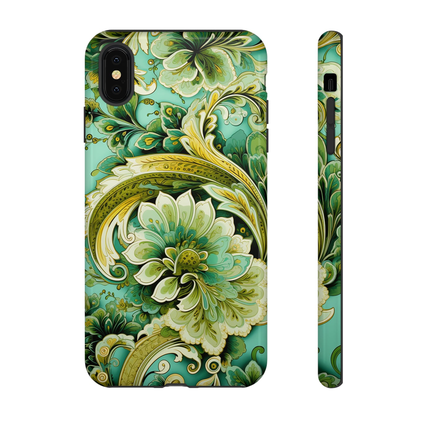 Pistachio with Gold Paisley - Tough Cases