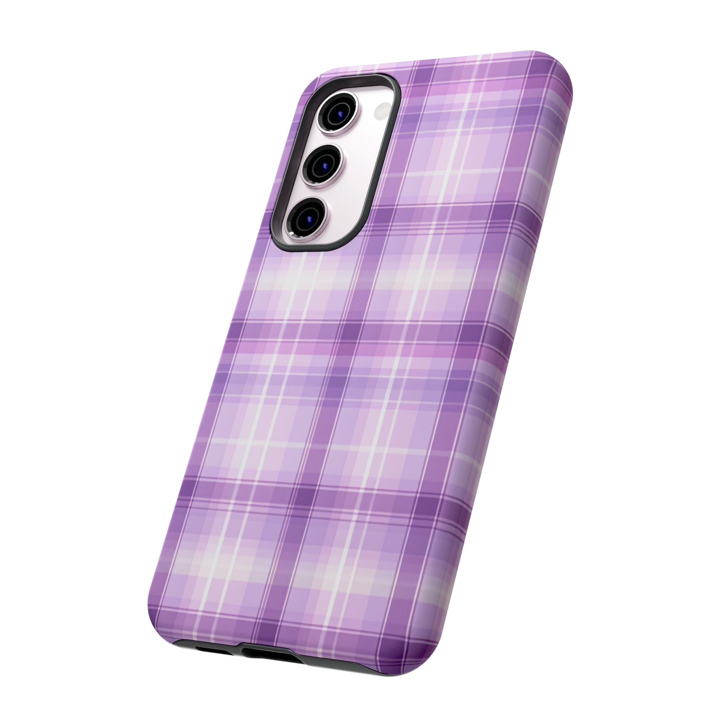 Pastel Lilac Tartan - Tough Cases