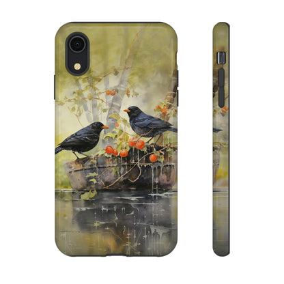 Blackbirds Watercolour - Tough Case