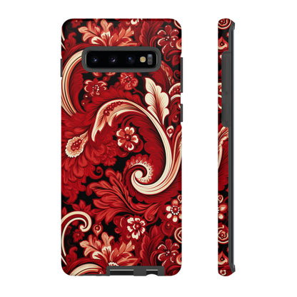 Cherry Red Paisley - Tough Cases