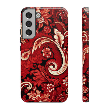 Cherry Red Paisley - Tough Cases