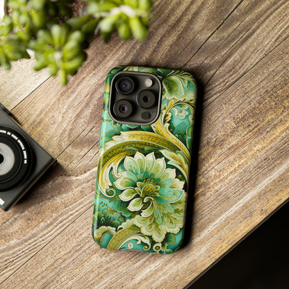 Pistachio with Gold Paisley - Tough Cases