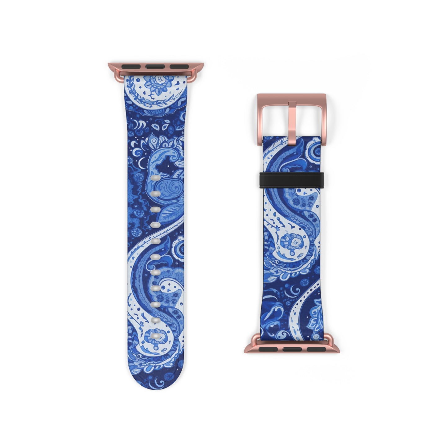 Apple Watch Strap - Blue Paisley