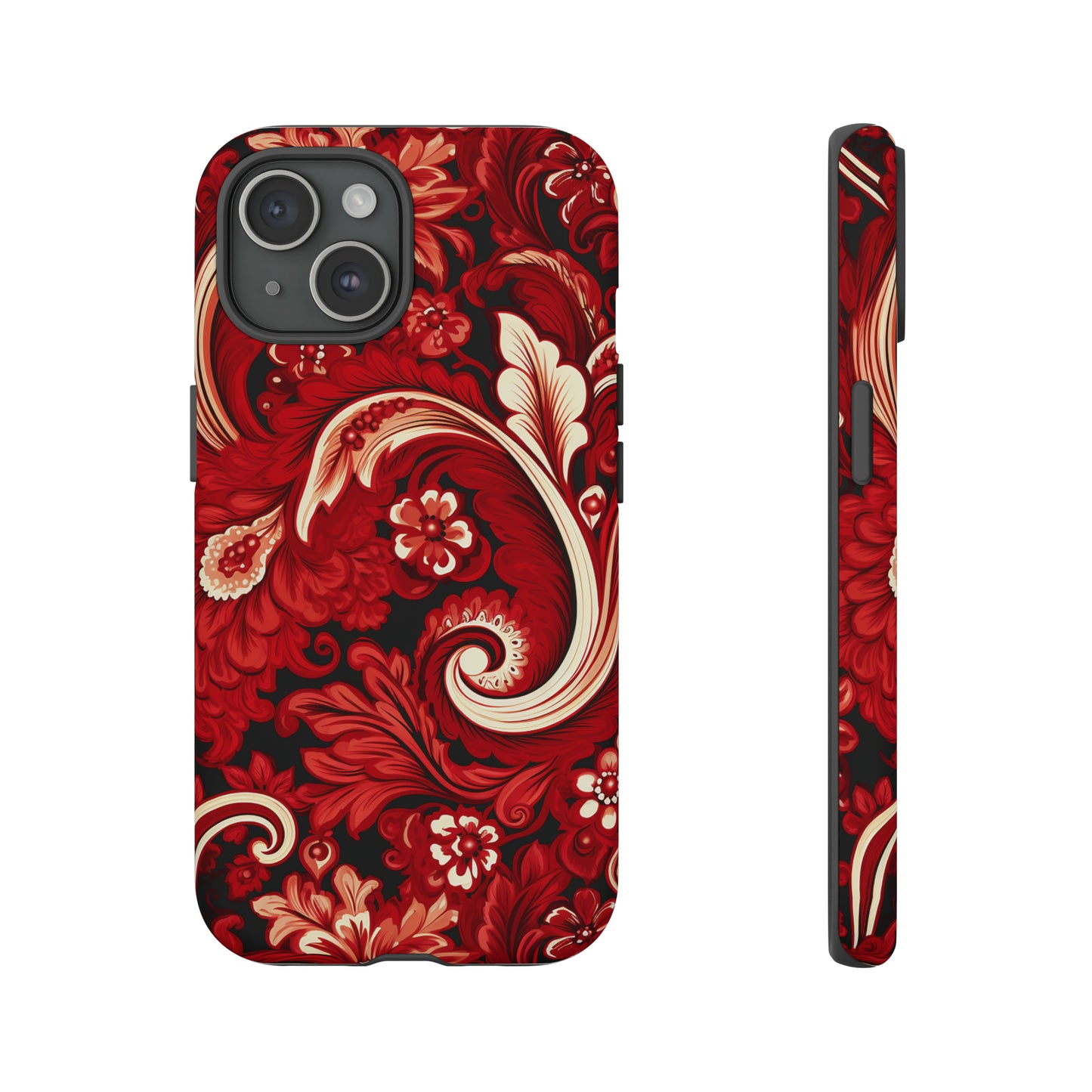 Cherry Red Paisley - Tough Cases