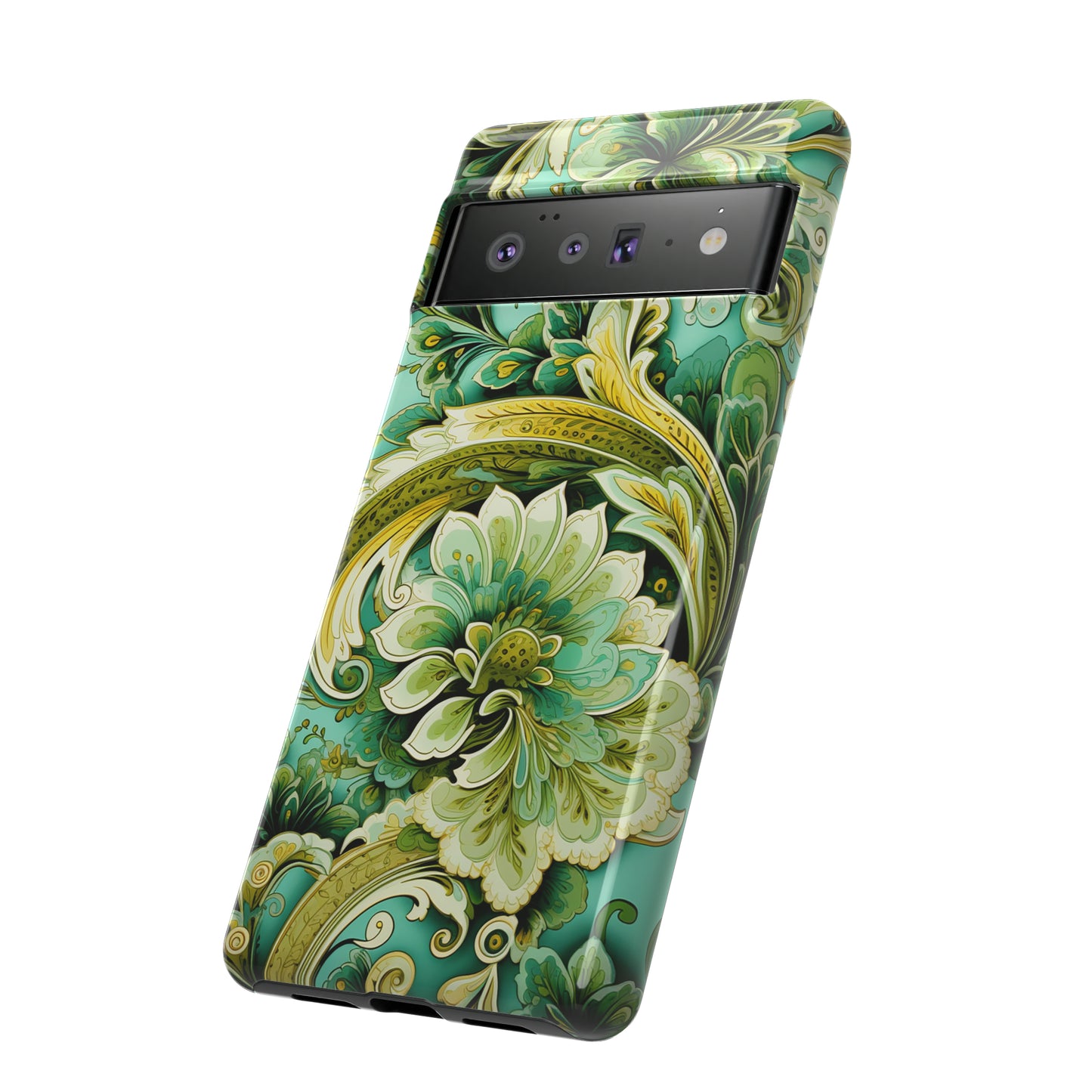 Pistachio with Gold Paisley - Tough Cases