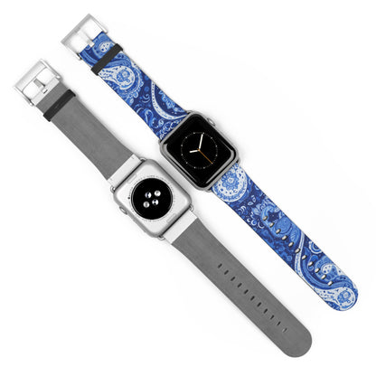 Apple Watch Strap - Blue Paisley