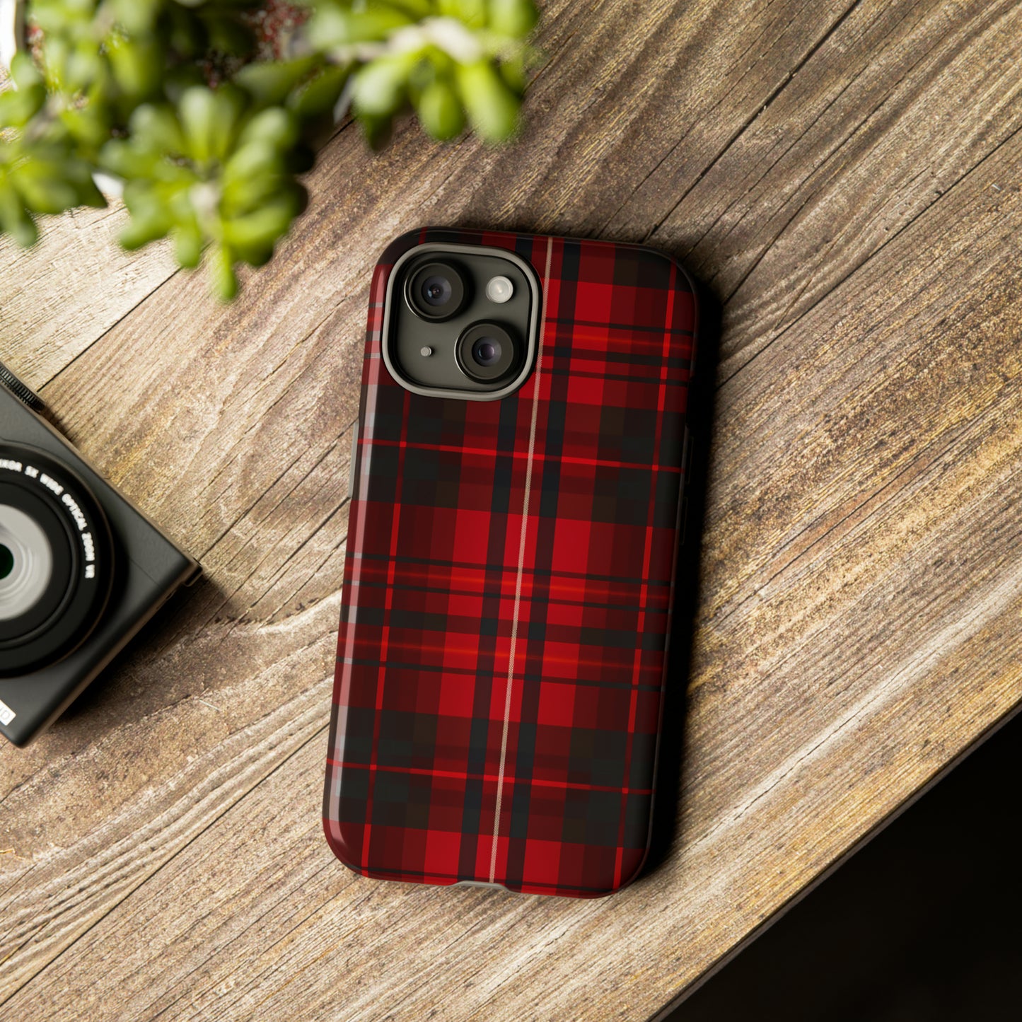 Cherry Red Tartan - Tough Cases