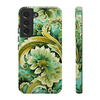 Pistachio with Gold Paisley - Tough Cases