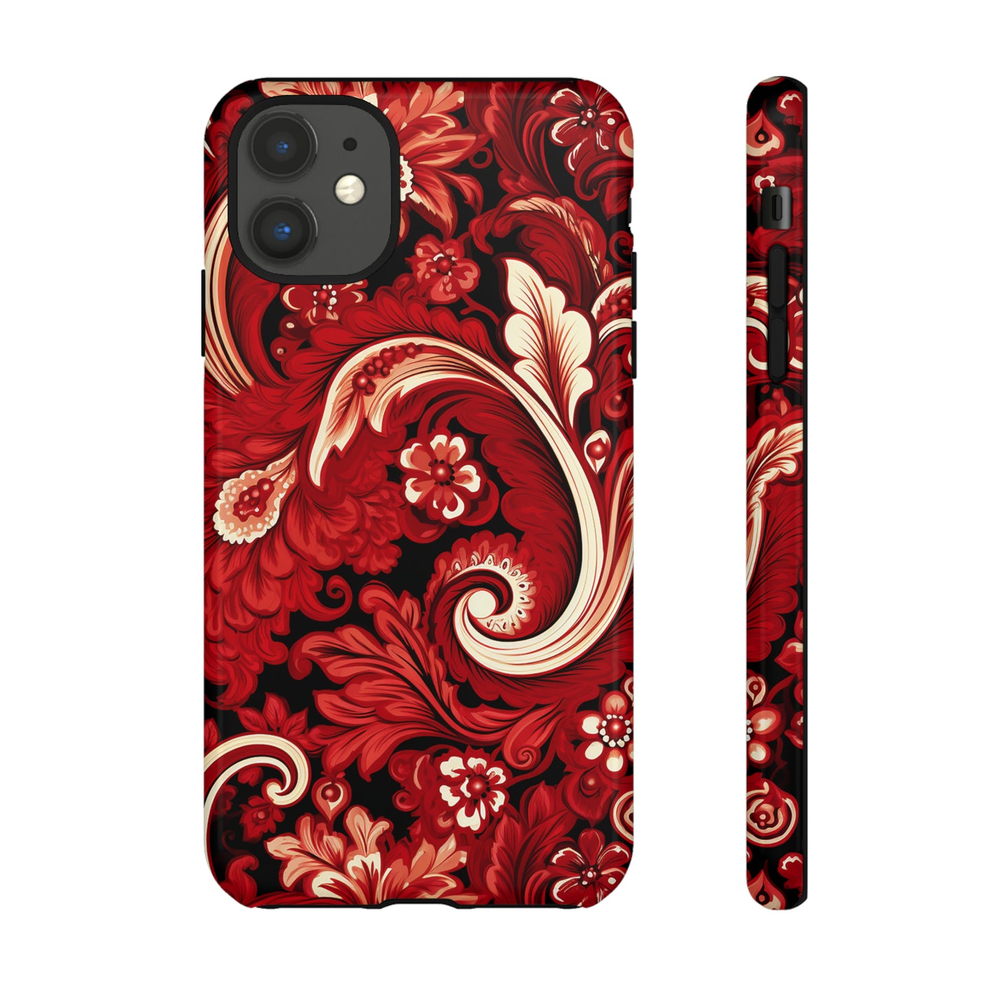 Cherry Red Paisley - Tough Cases