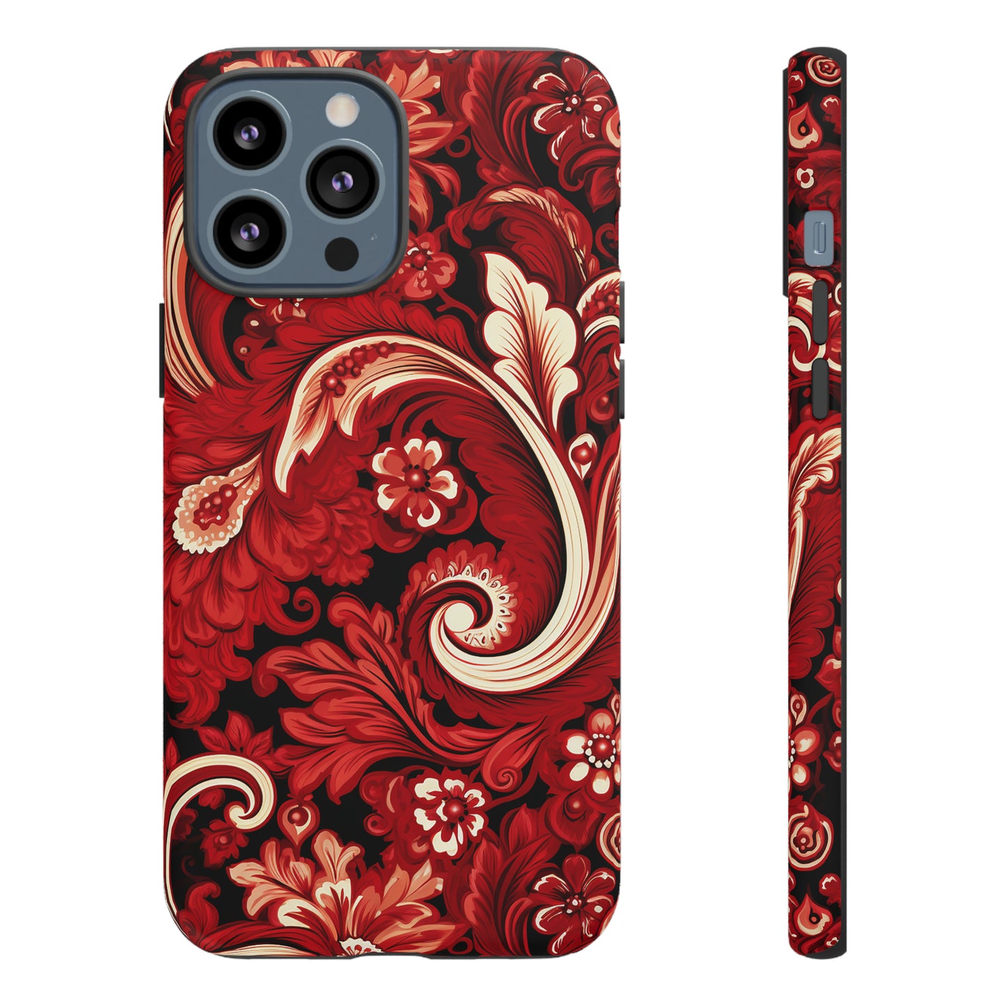 Cherry Red Paisley - Tough Cases