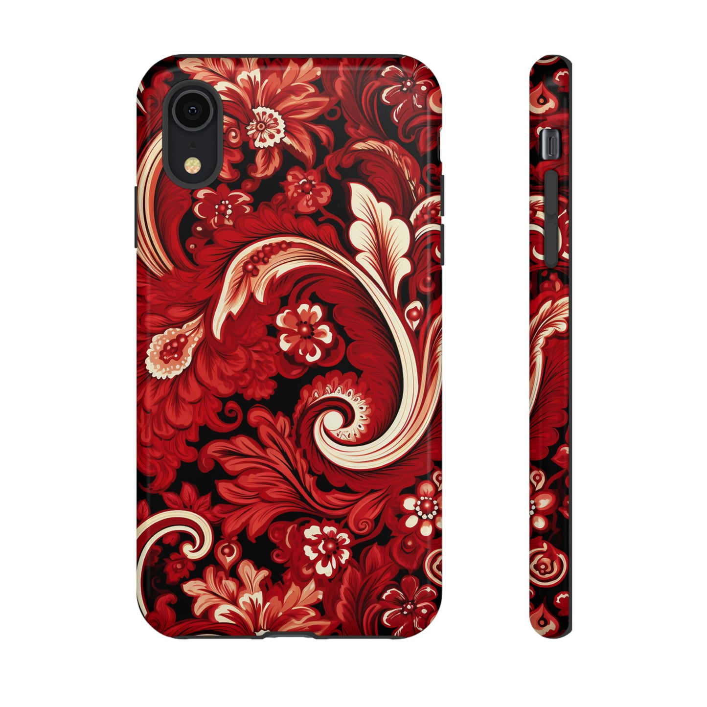 Cherry Red Paisley - Tough Cases