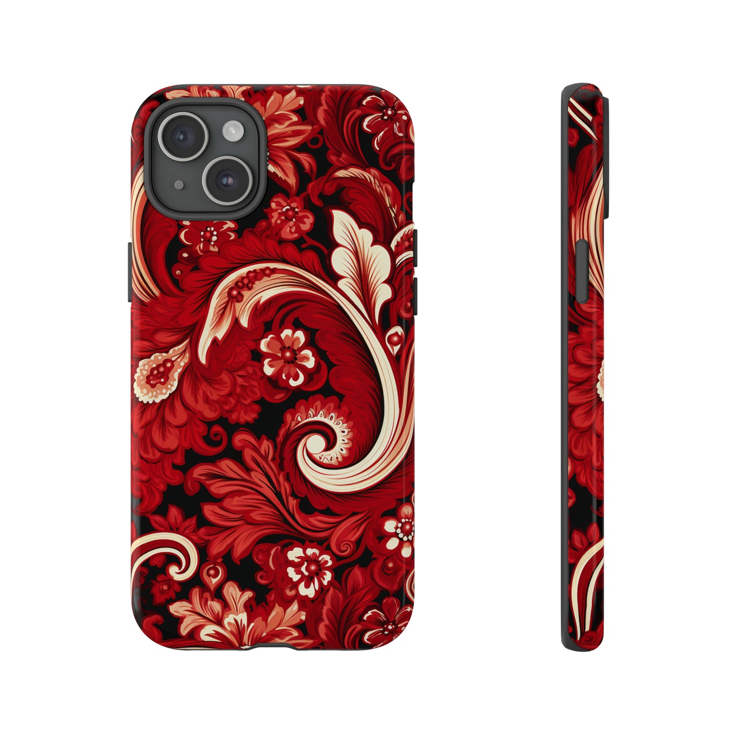 Cherry Red Paisley - Tough Cases