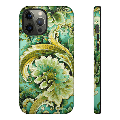 Pistachio with Gold Paisley - Tough Cases